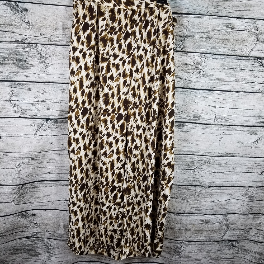 Shein Curve Animal Print Palazzo Size 4XL.